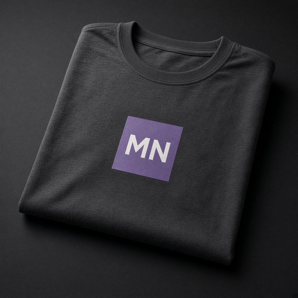 Kıvrım uyumlu MN t-shirt mockup